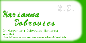 marianna dobrovics business card